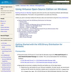 Using Virtuoso Open-Source Edition on Windows