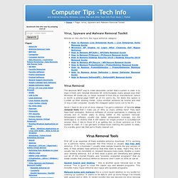 Virus Removal Toolkit