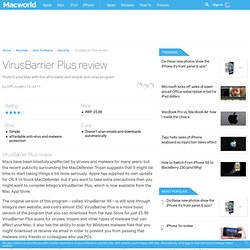 VirusBarrier Plus review - Mac software