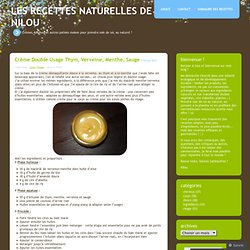 Les recettes naturelles de Nilou