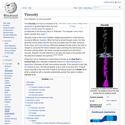 Viscosity