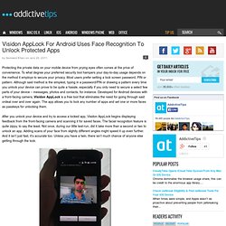 Visidon AppLock For Android Uses Face Recognition To Unlock Apps
