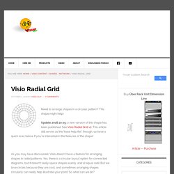 Visio Radial Grid – Visio Guy