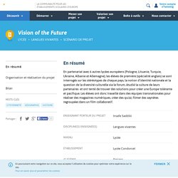 Vision of the Future - eTwinning.fr -Histoire et géographie, citoyenneté