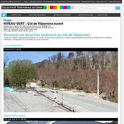 Visionner en direct les webcams du col de Vizzavona