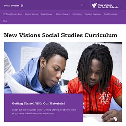 New Visions Social Studies Curriculum | New Visions - Social Studies