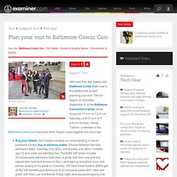 Plan your visit to Baltimore Comic Con - Baltimore Girl Geeks