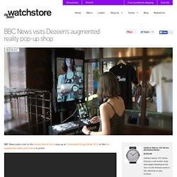 BBC News visit Dezeen's augmented reality pop-up shop