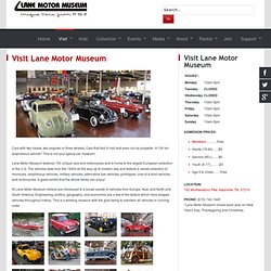 Visit Lane Motor Museum