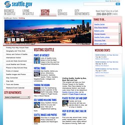Visiting Seattle - Seattle.gov