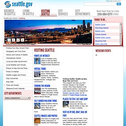 Visiting Seattle - Seattle.gov
