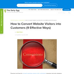 How to Convert Website Visitors into Customers (9 Effective Ways)