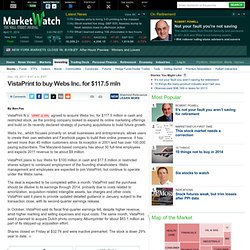 vistaprint stock market