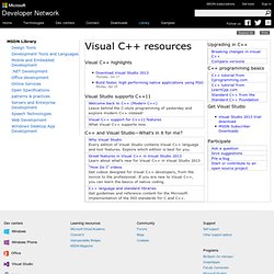 Центр разработки на Visual C++