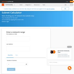 Visual Subnet Calculator: Create, Review & Tweak Subnets