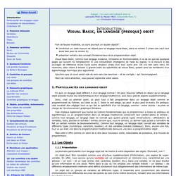 Cours Visual Basic - Christophe Darmangeat