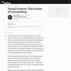 Visual Content: The Future Of Storytelling