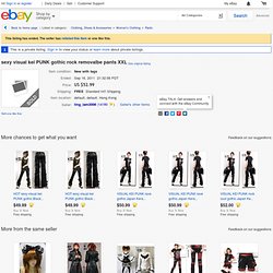 sexy visual kei PUNK gothic rock removalbe pants XXL