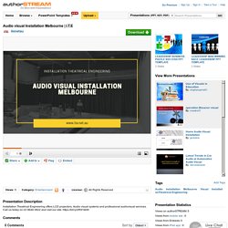 Audio Visual Installation Melbourne