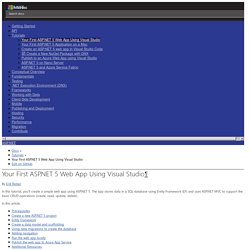 Your First ASP.NET 5 Web App Using Visual Studio — ASP.NET documentation