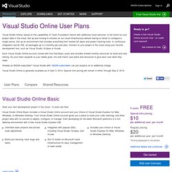 Présentation de Visual Studio Online