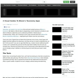 4 Visual Guides To Bloom's Taxonomy Apps