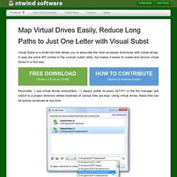 Visual Subst - Virtual Drives In Effect
