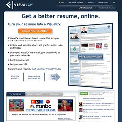 Get a better resume, online.