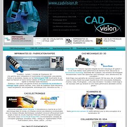 Solutions en CAO mécanique et CAO électronique, Imprimante 3D, Service & Formation, PLM & GPAO, visualisation collaborative