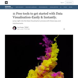 11 Free tools to get started with Data Visualisation-Easily & Instantly.