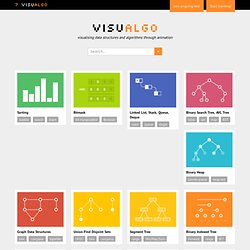 VisuAlgo - visualising data structures and algorithms through animation