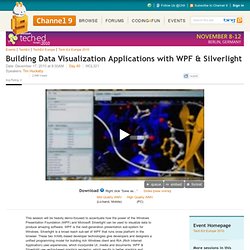 Building Data Visualization Applications with WPF & Silverlight