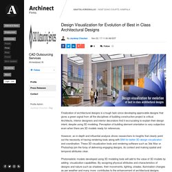 Design Visualization for Evolution of Best in Class Architectural Designs