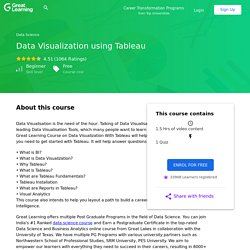 Data Visualization with Tableau Free Course