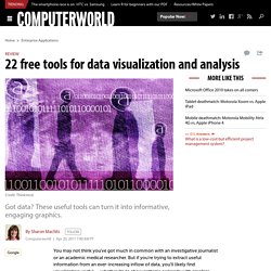 22 free tools for data visualization and analysis