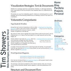 Visualization Strategies: Text & Documents » Tim Showers – Web Development, Design, and Data Visualization» Blog Archive