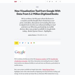 New Visualization Tool from Google With Data From 5.2 Million Digitized Books