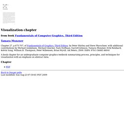 Visualization chapter from Fundamentals of Computer Graphics, Third Edition