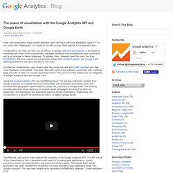 The power of visualization with the Google Analytics API and Google Earth