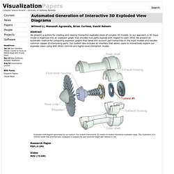 Automated Generation of Interactive 3D Exploded View Diagrams