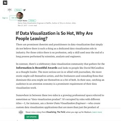 If Data Visualization is So Hot, Why Are People Leaving?