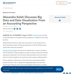 Alexandra Keleti Discusses Big Data and Data Visualization From an Accounting Perspective