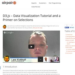 Data Visualization Tutorial and a Primer on Selections