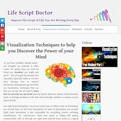 Visualization Techniques based on the new Spiritual Science