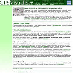 CONVERT STREET ADDRESS TO GPS COORDINATES