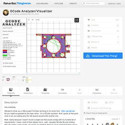 GCode Analyzer/Visualizer by hudbrog