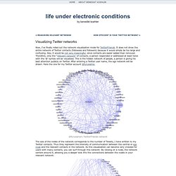 Visualizing Twitter networks < life under electronic conditions
