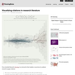 Visualizing citations in research literature