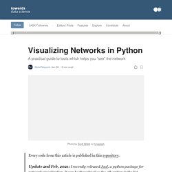Visualizing Networks in Python. A practical guide to tools which helps…