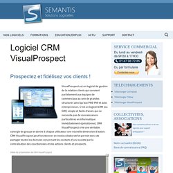 CRM VisualProspect - Logiciel prospection commerciale, Gestion clients
